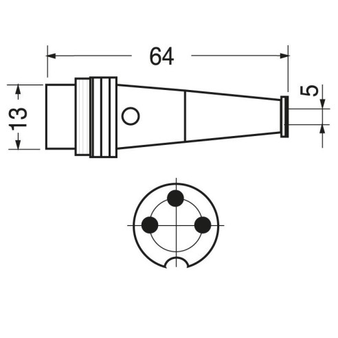 Fiche Din basse fréquence blindée à 3...