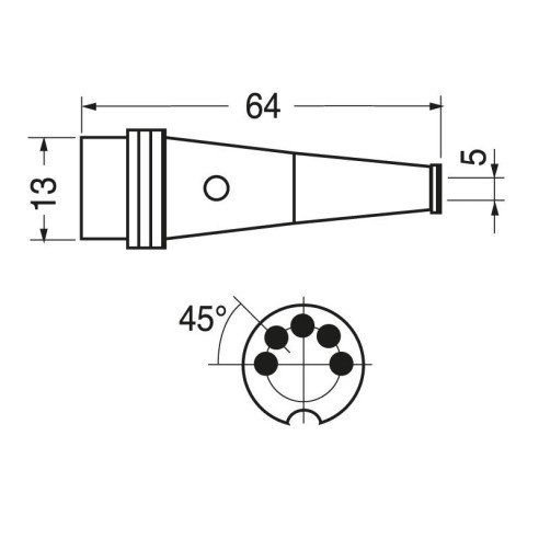 5-poliger geschirmter Din-Stecker mit...