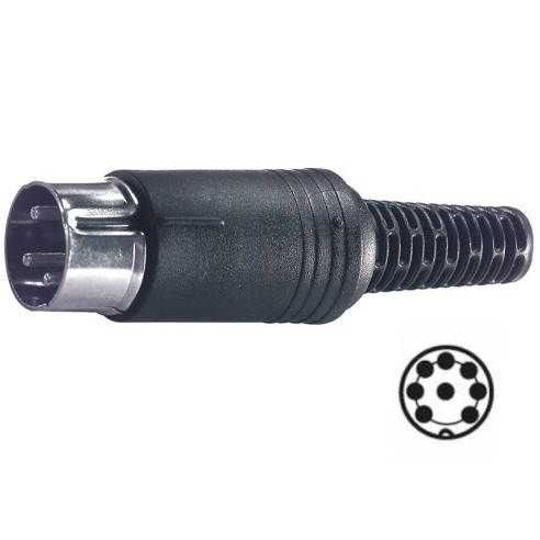 8-pin shielded Din plug