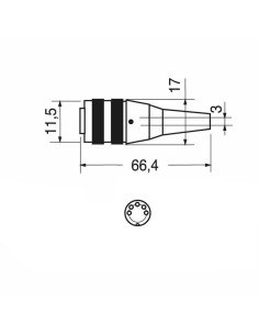5-polige afgeschermde... 2