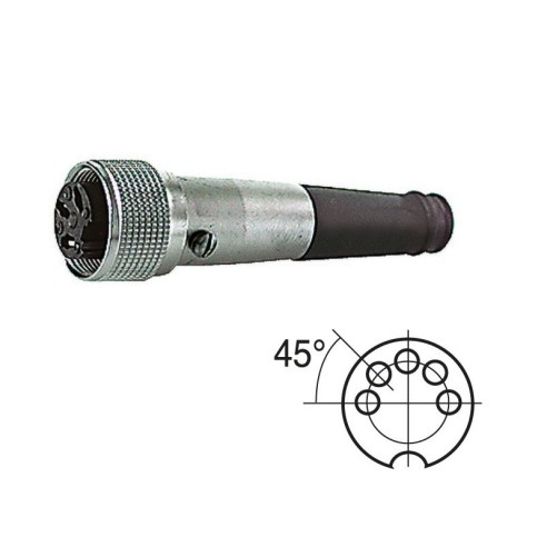 5-pin low frequency shielded Din...