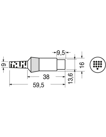 13-pin Din plug