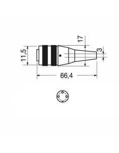 3-polige afgeschermde... 2