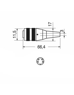 4-polige geschirmte... 2