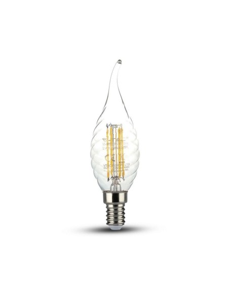 V-TAC VT-1995 LED Bulb E14 4W Flame Filament Candle