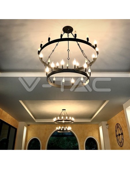 V-TAC PRO VT-258 LED Chip Bulb Samsung E14 5,5W Flame Candle