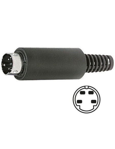Spina Mini-Din schermata a 4 poli