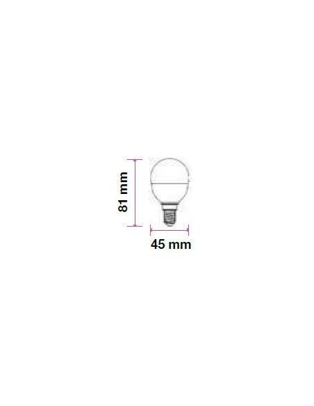 V-TAC VT-2236 LED bulb E14 5.5W P45 CRI 95