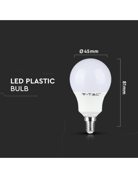 V-TAC VT-2236 LED bulb E14 5.5W P45 CRI 95