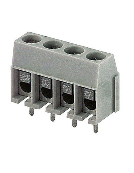 Bloque de terminales de lengüeta de 4 polos y 5 mm de paso para placas de circuito impreso