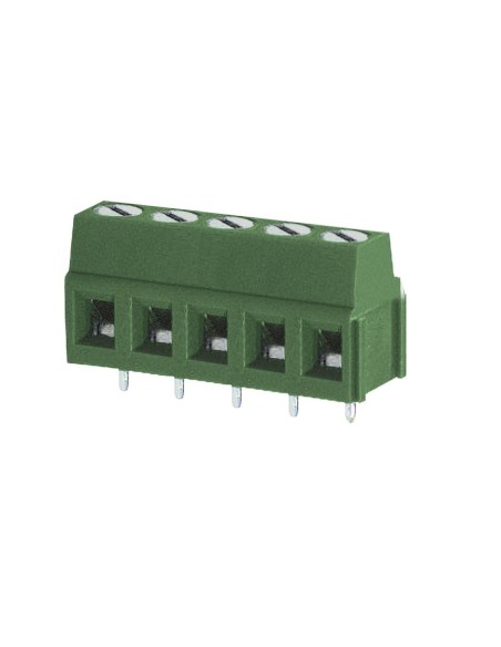 Terminal de carro de 5 polos y 5 mm de paso para placas de circuito impreso
