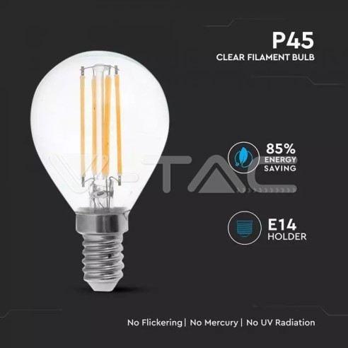 V-TAC VT-2466 LED-lamp E14 6W P45...