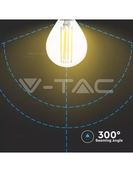 V-TAC VT-2466 LED Bulb E14 6W P45 Filament