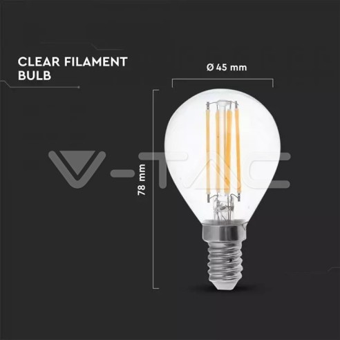 V-TAC VT-2466 LED-lamp E14 6W P45...