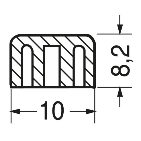 Black cap for push-button switches