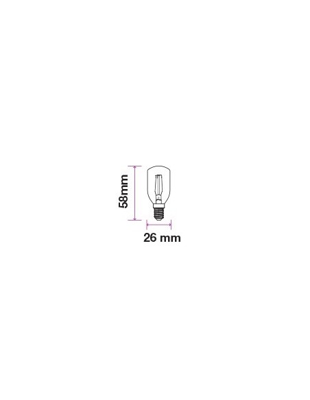 V-TAC VT-1952 E14 2W ST26 LED Filament Lamp
