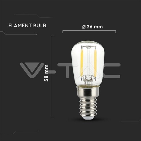 V-TAC VT-1952 E14 2W ST26 LED...