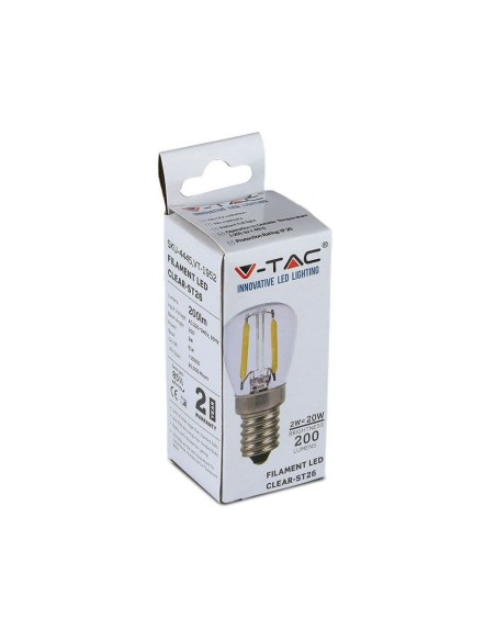 V-TAC VT-1952 E14 2W ST26 LED Filament Bulb