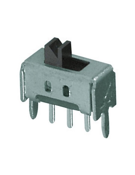Slide switch SPDT ON-ON for PCB, 30Vdc 0.5A - Lup Fung SSA-12D02-G2-TA