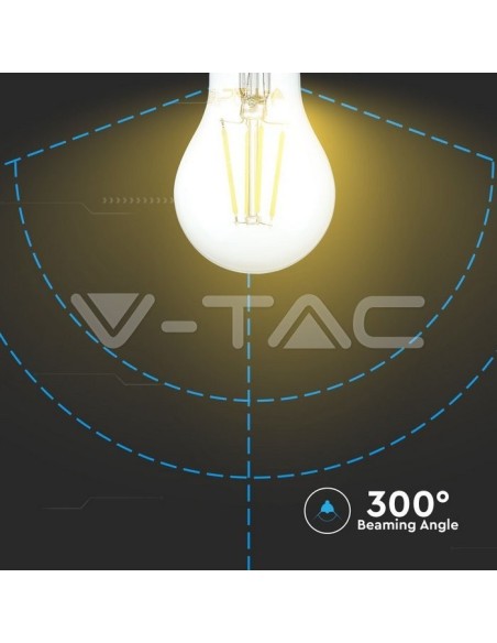 V-TAC VT-1885 LED Gloeilamp E27 4W A60 Filament