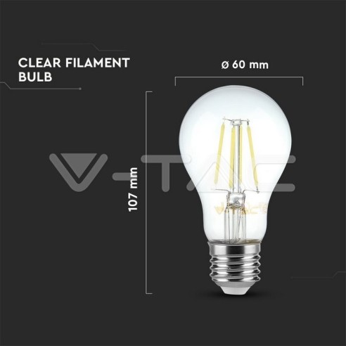 V-TAC VT-1885 LED Gloeilamp E27 4W...