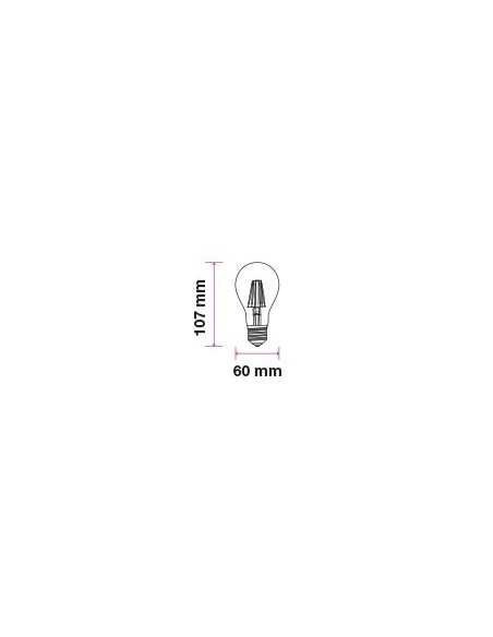 V-TAC VT-1954 4498 LED-lamp E27 4W A60 Filament Amber 2200K