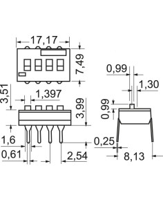 6-position dip switch - TE... 2