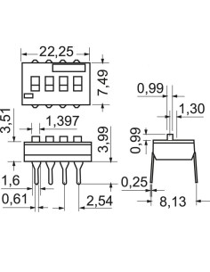 Dip switch a 8 posizioni -... 2