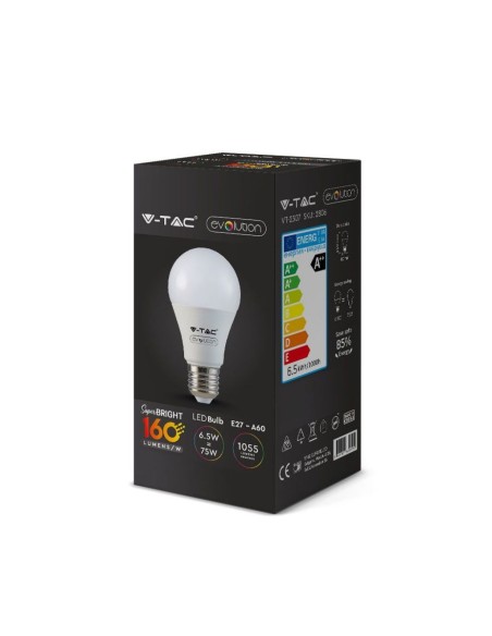 V-TAC VT-2307 LED bulb E27 6.5W 160LM/W A60