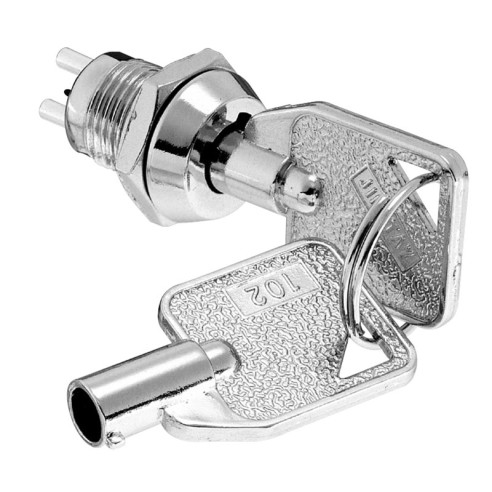 Single-pole 2-position key switch,...
