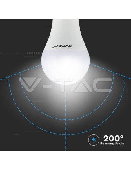 V-TAC VT-2229 Bombilla LED E27 9W A60 con mando a distancia RGB