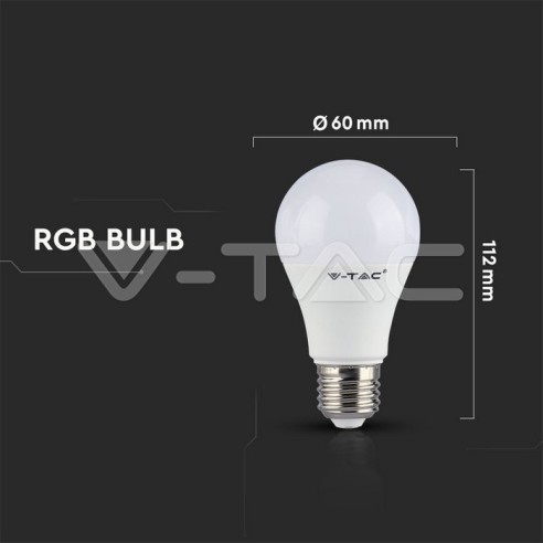 V-TAC VT-2229 Bombilla LED E27 9W A60...