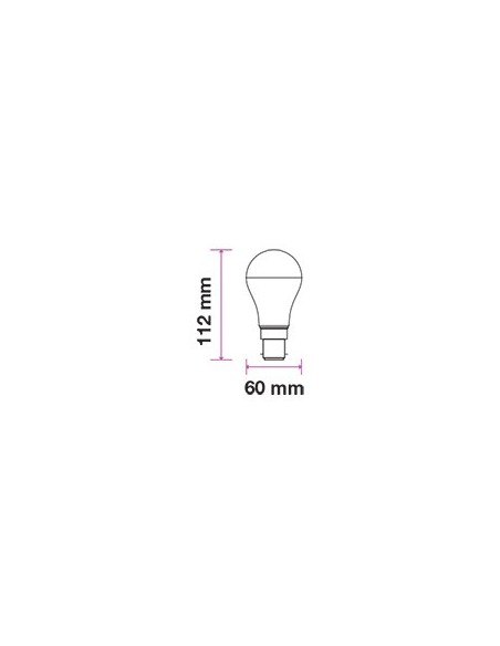 V-TAC PRO VT-285 Samsung LED Chip Lamp E27 8.5W A + A60