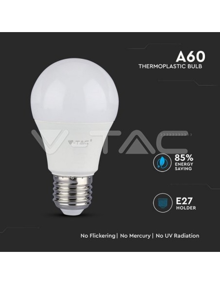 V-TAC PRO VT-285 Samsung LED Chip Bulb E27 8.5W A+ A60