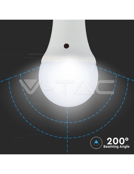 V-TAC VT-2016 Lampadina LED E27 9W A60 con Sensore Crepuscolare