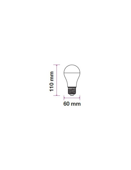 V-TAC VT-2310 LED Bulb E27 9.5W 160LM/W A60