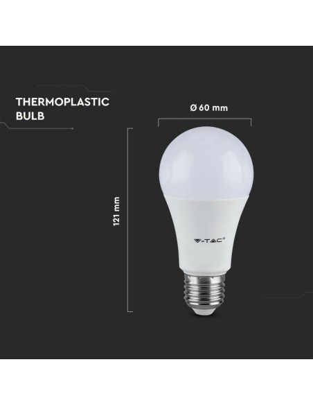 V-TAC VT-2310 LED Bulb E27 9.5W 160LM/W A60