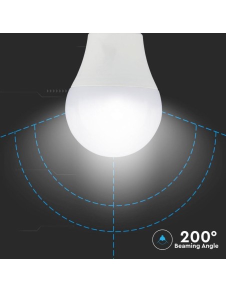 V-TAC VT-2011 LED Bulb E27 9W A60 3 Step Dimmable