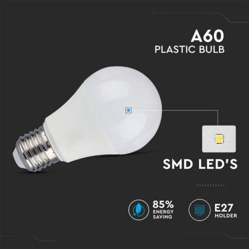 V-TAC VT-2210 LED Bulb E27 10W A60...