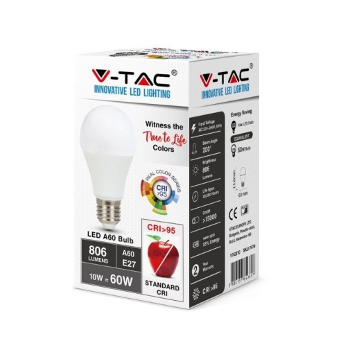 V-TAC VT-2210 Lampadina LED E27 10W...
