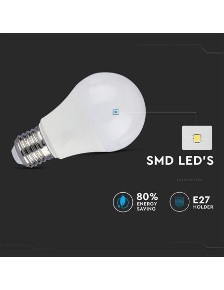 V-TAC VT-2211 LED Bulb E27 11W A60 with Motion and Twilight Sensor