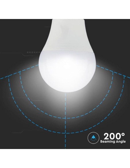 V-TAC VT-2211 LED Bulb E27 11W A60 with Motion and Twilight Sensor