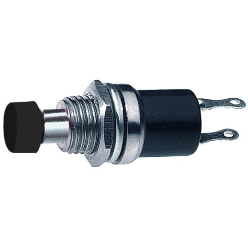 Single-pole black button with...