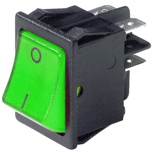 Interruptor basculante bipolar DPST...