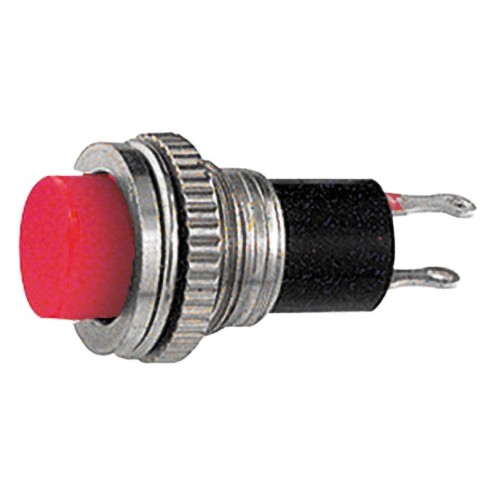 Bouton rouge unipolaire avec contact...