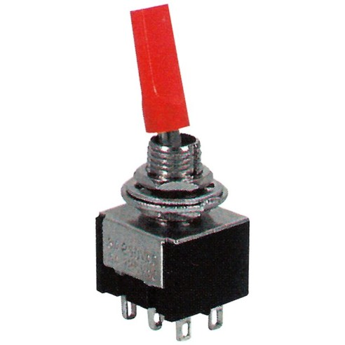 DPDT two-pole lever switch ON-OFF-ON...