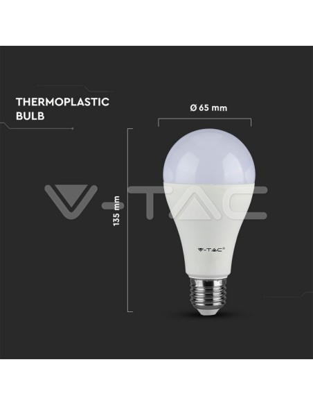 V-TAC PRO VT-295 Lampadina LED Chip Samsung E27 12W A++ A65