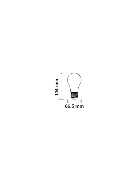 V-TAC VT-2015 Doos 3 LED Lampen E27 15W A65