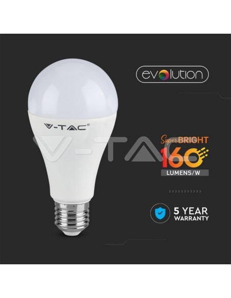 V-TAC VT-2315 LED Bulb E27 15W 160LM/W A65