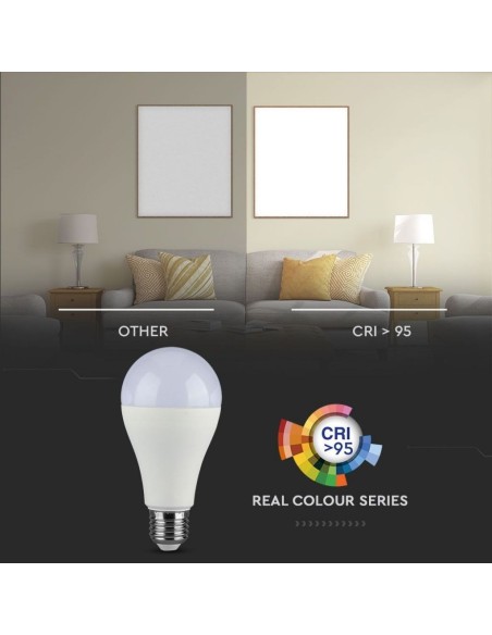 V-TAC VT-2217 LED-lamp E27 17W A65 CRI 95